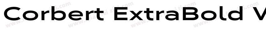 Corbert ExtraBold Wi字体转换